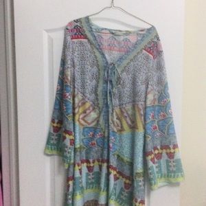 Dress or beautiful cover up silky material